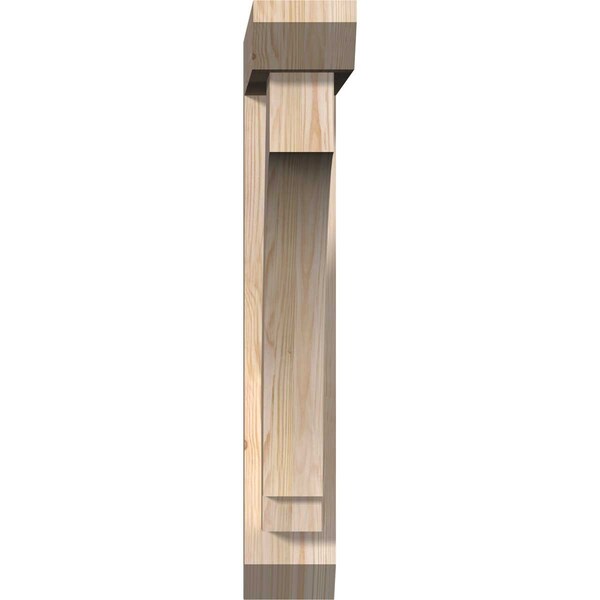 Imperial Slat Smooth Bracket W/ Offset Brace, Douglas Fir, 5 1/2W X 26D X 34H